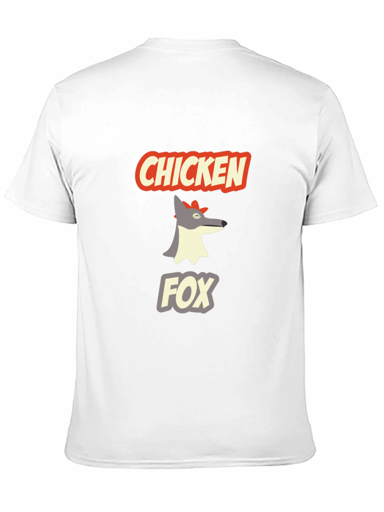 Chicken Fox Graphic T-Shirt - Funny Animal Tee