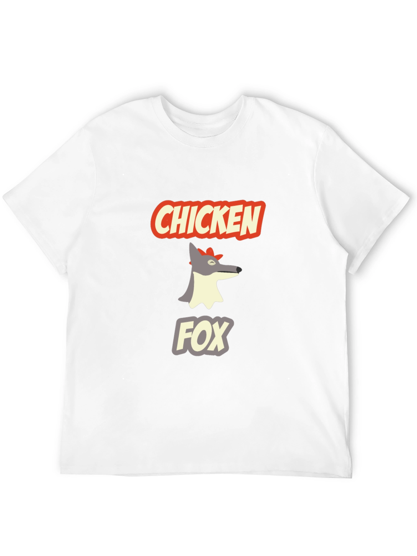 Chicken Fox Graphic T-Shirt - Funny Animal Tee