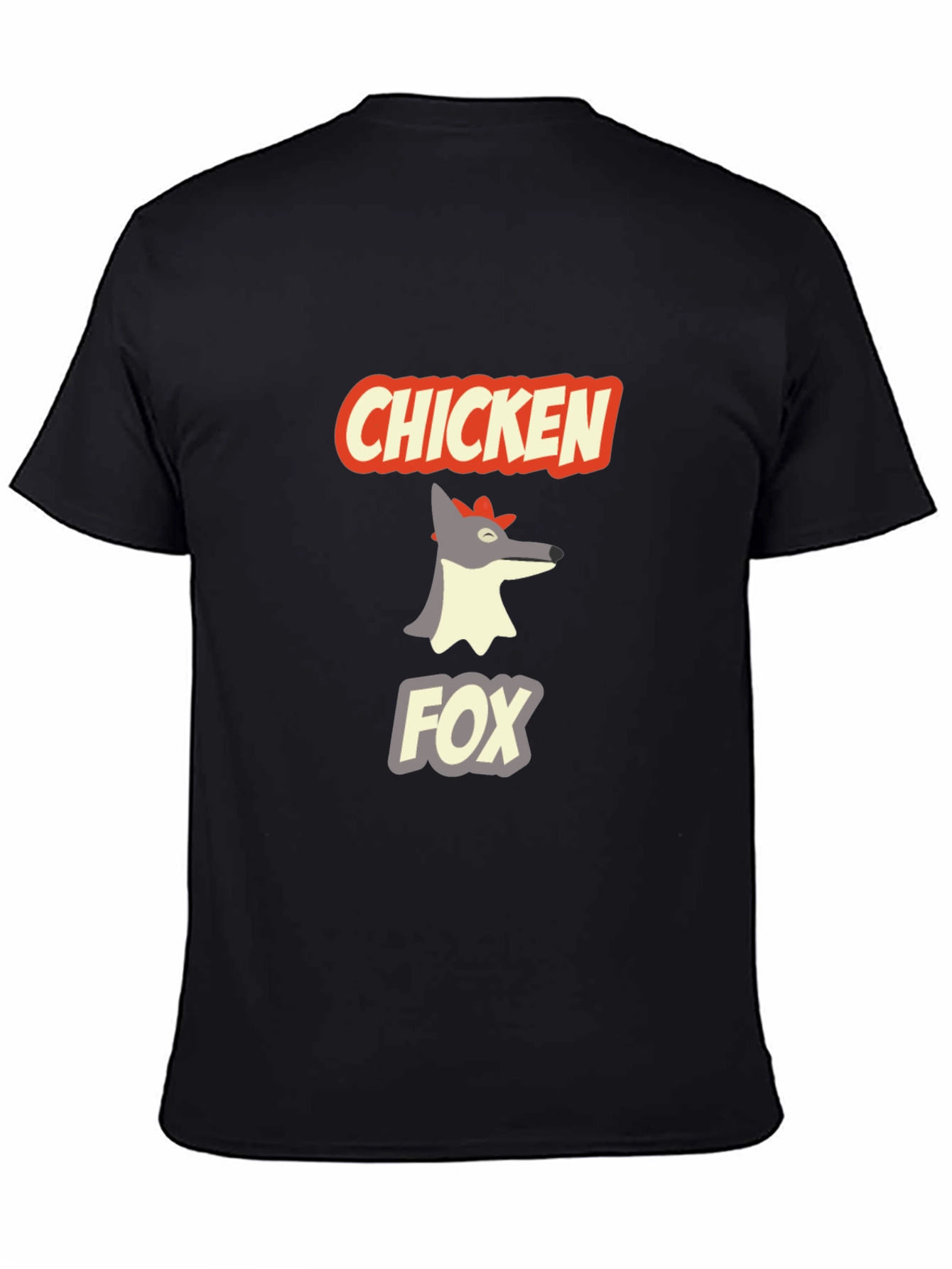 Chicken Fox Graphic T-Shirt - Funny Animal Tee
