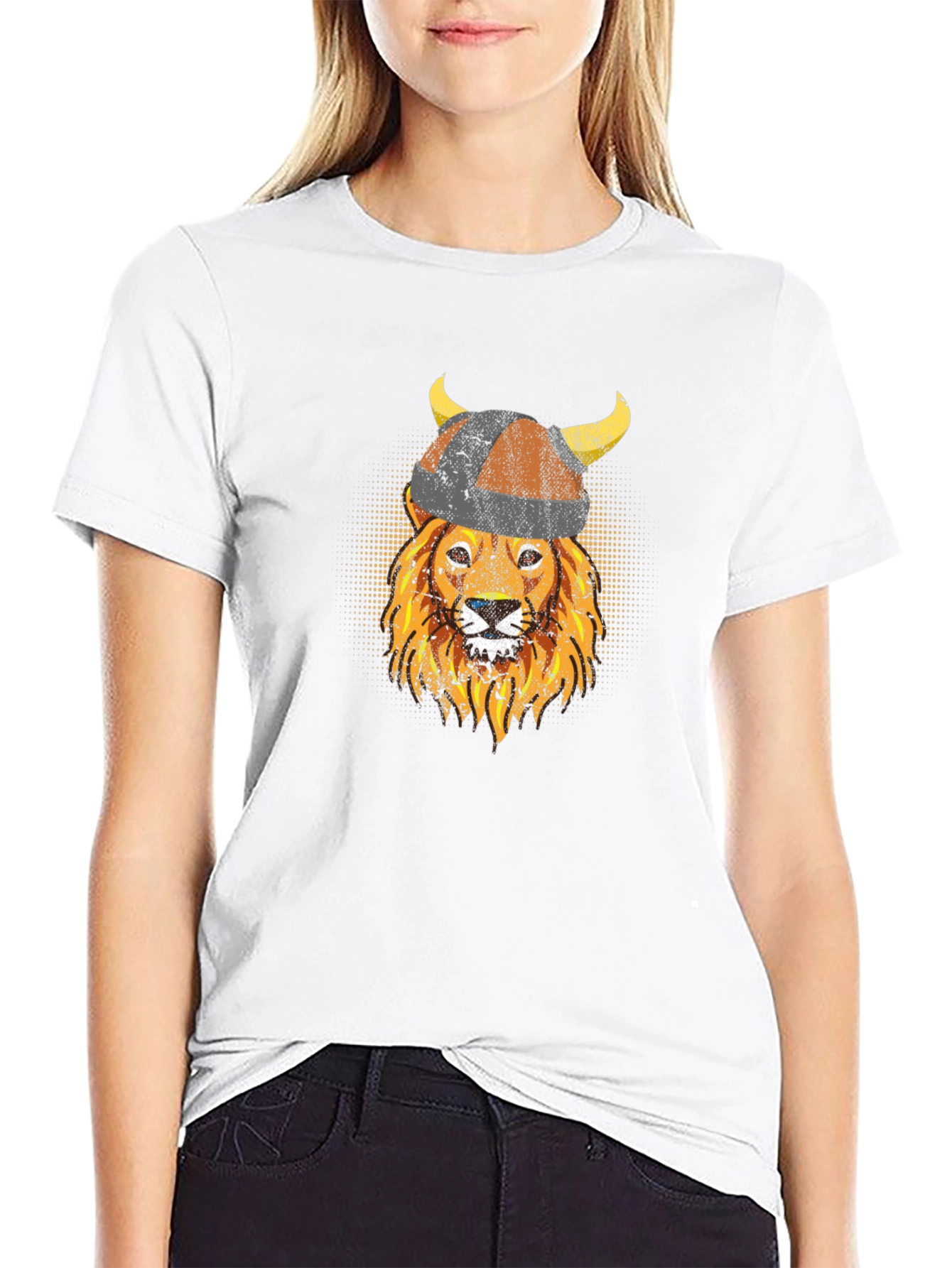 Viking Lion Graphic Tee - Black