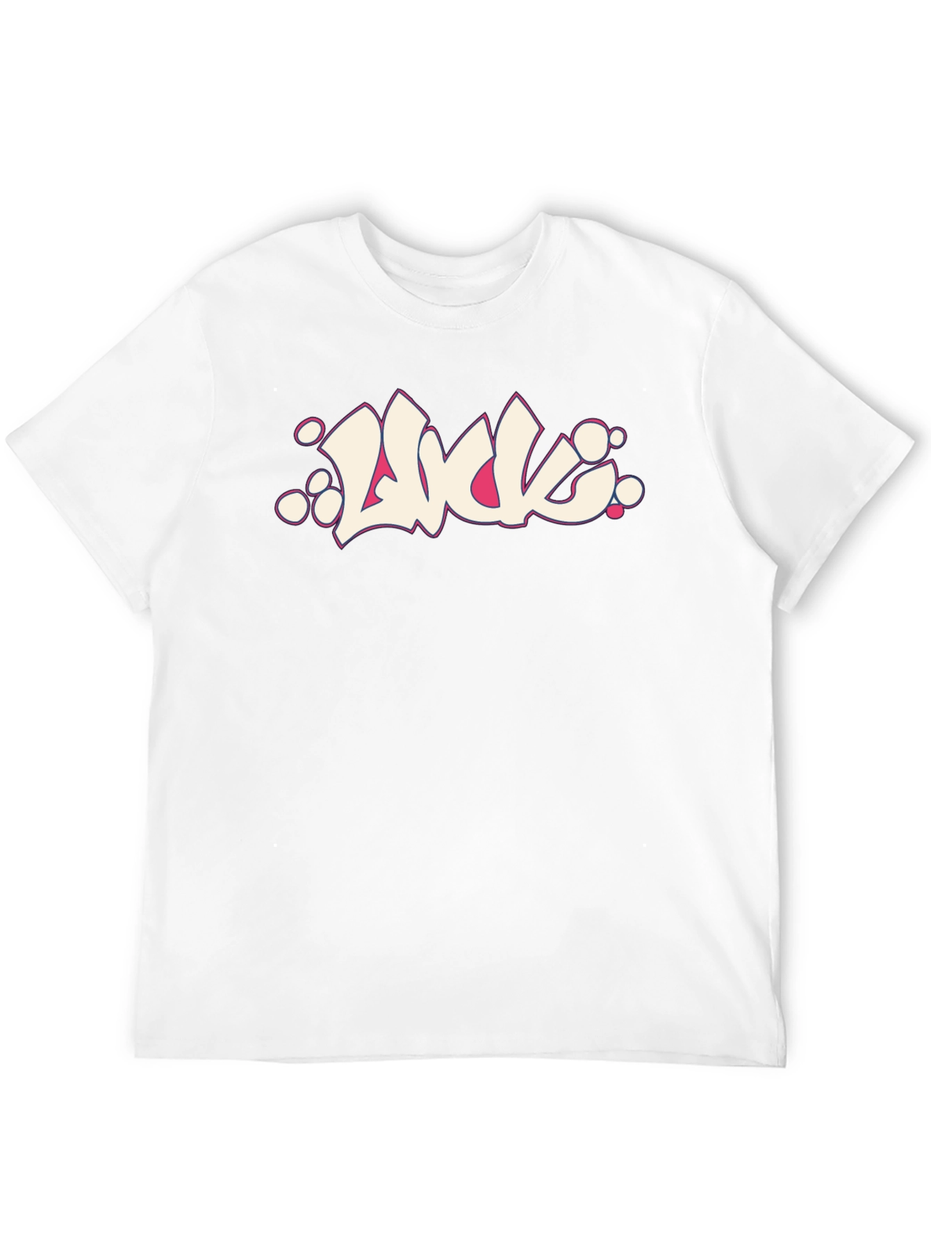 Black Graphic Tee - Luck Graffiti Style