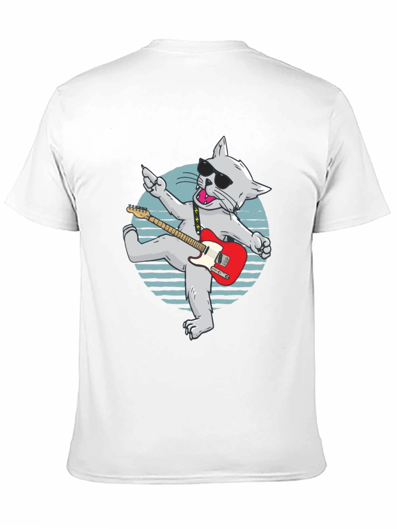 Rockstar Cat T-Shirt - Cool Graphic Tee