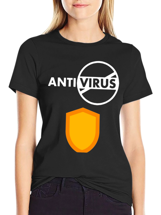 Anti Virus Protection Shield Graphic T-Shirt