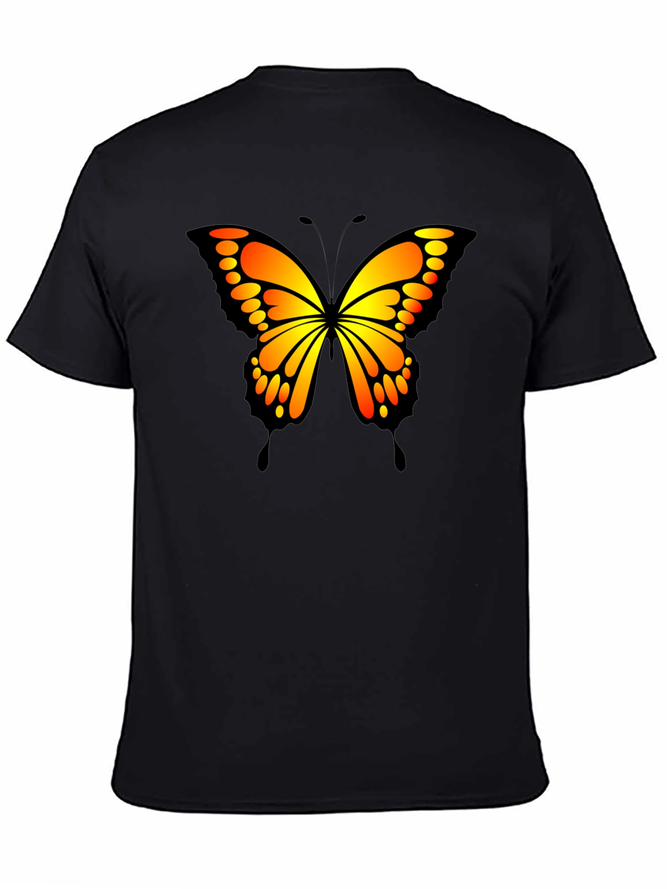 Butterfly Graphic Black T-Shirt