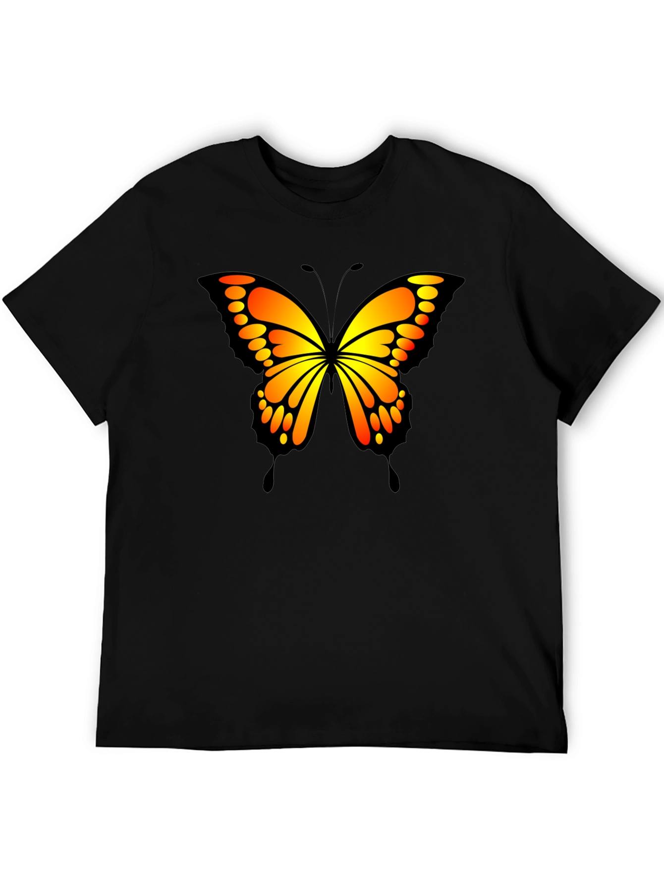 Butterfly Graphic Black T-Shirt