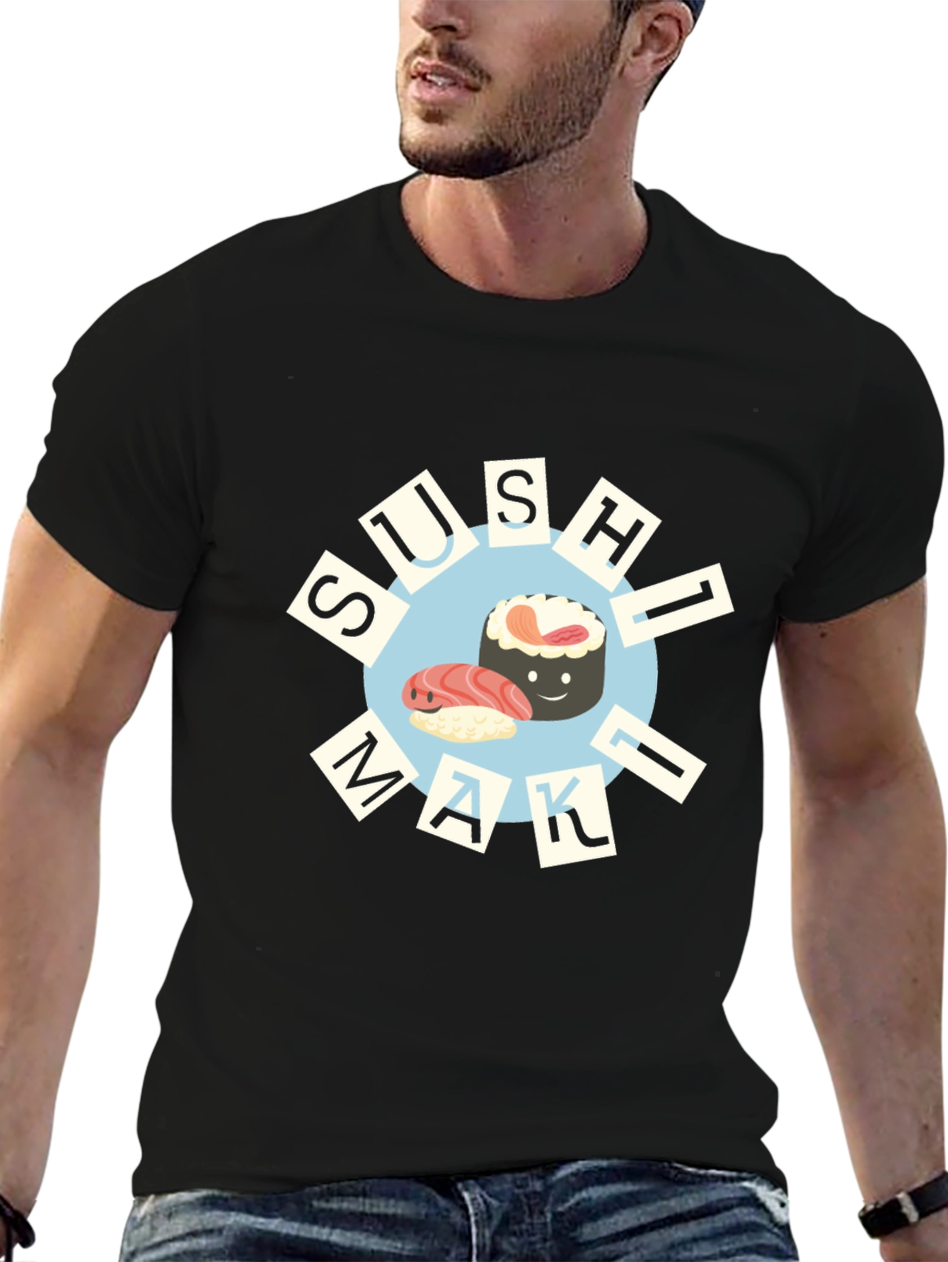 Sushi Maki T-Shirt - Cute Foodie Design