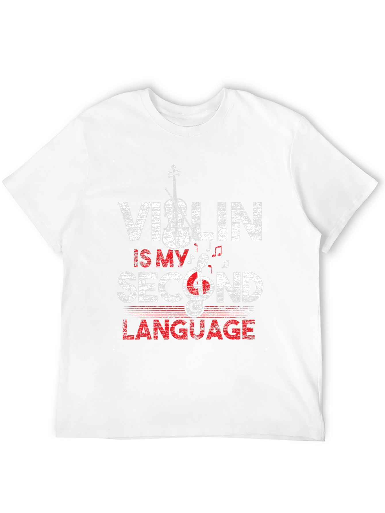 Violin Is My Second Language Graphic Tee