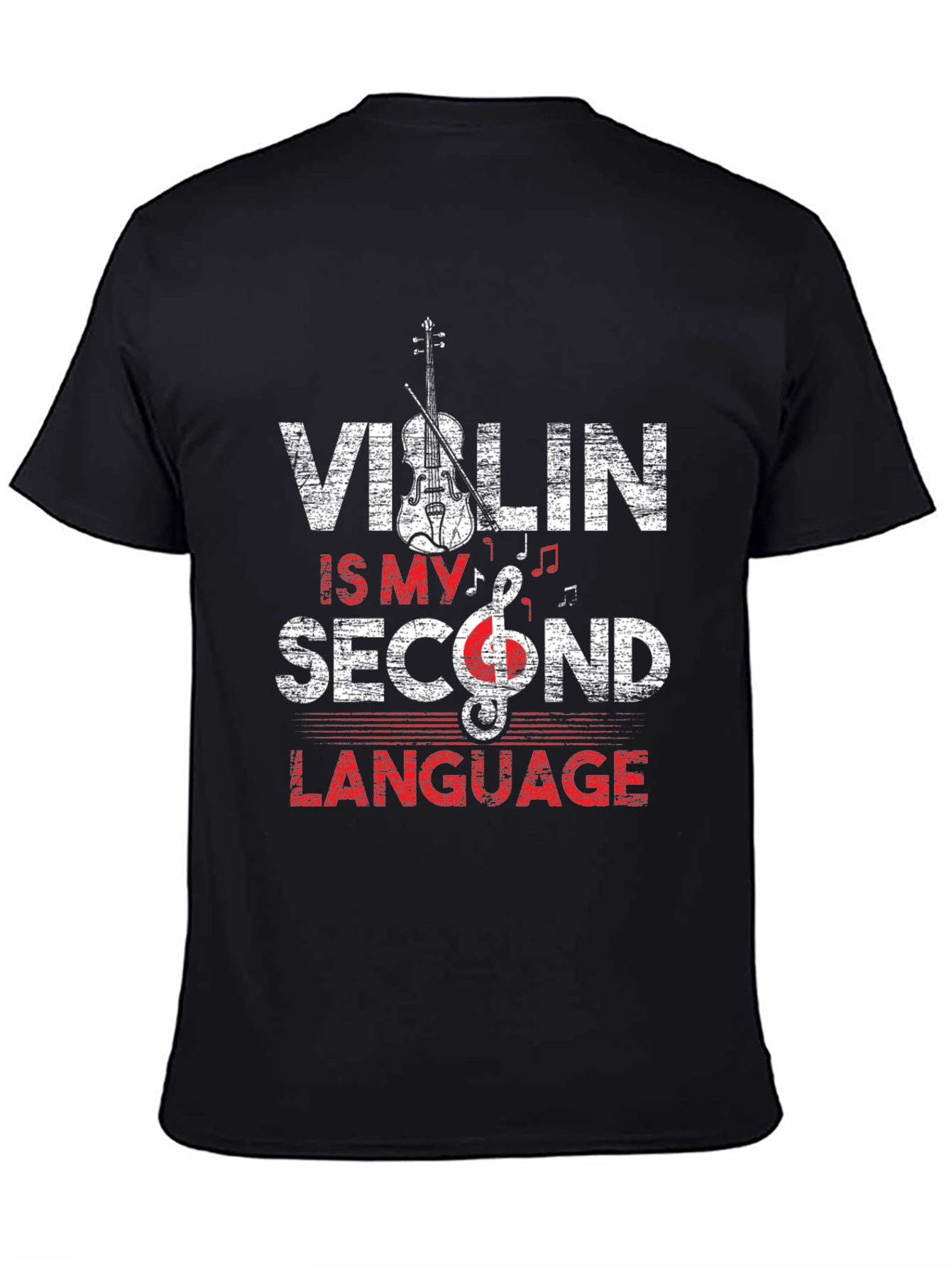 Violin Is My Second Language Graphic Tee