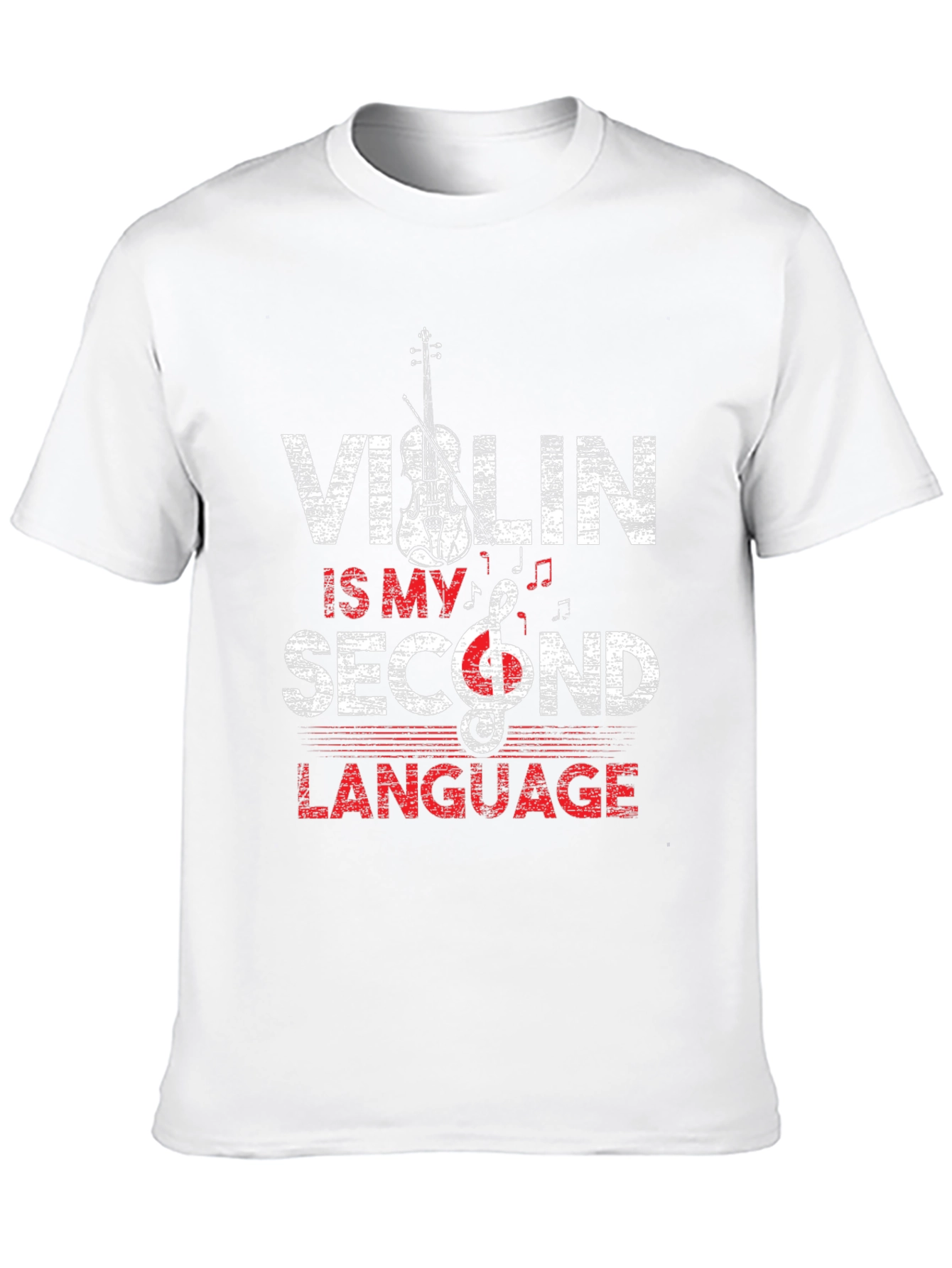 Violin Is My Second Language Graphic Tee