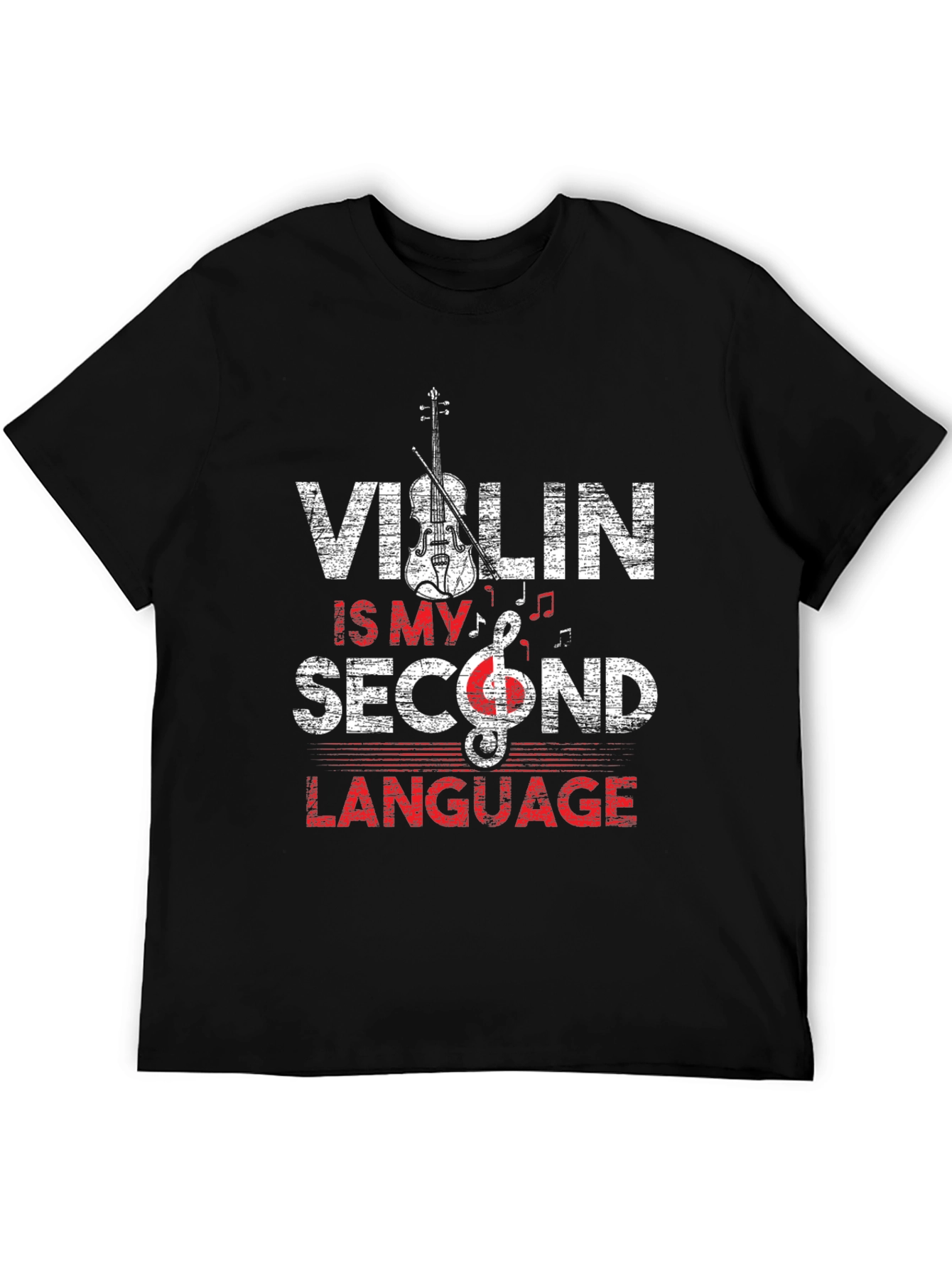 Violin Is My Second Language Graphic Tee