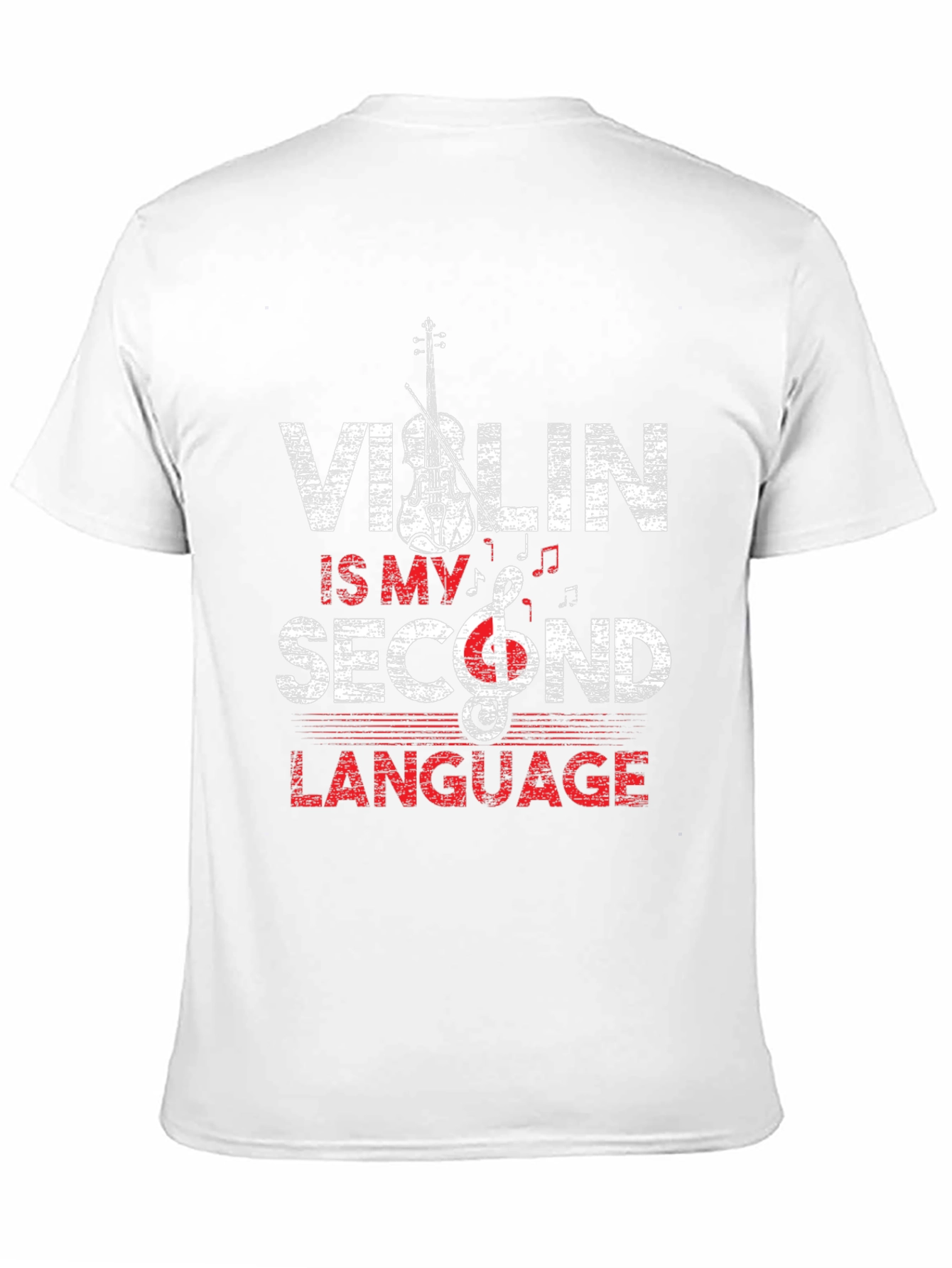 Violin Is My Second Language Graphic Tee