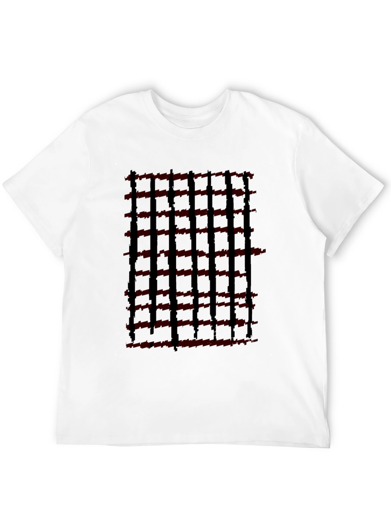 Urban Grid Tee - Stylish Black T-Shirt
