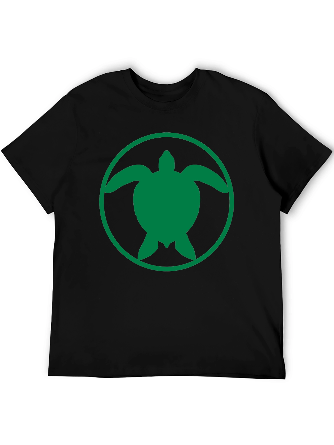 Turtle Graphic Tee - Black Casual Shirt