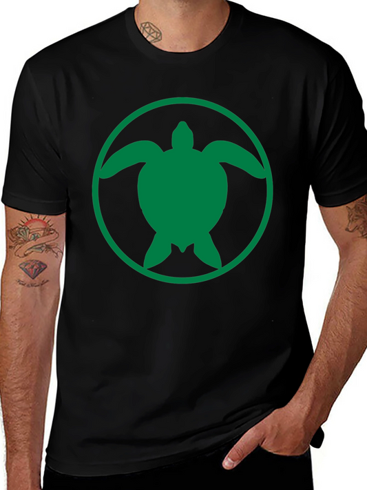 Turtle Graphic Tee - Black Casual Shirt
