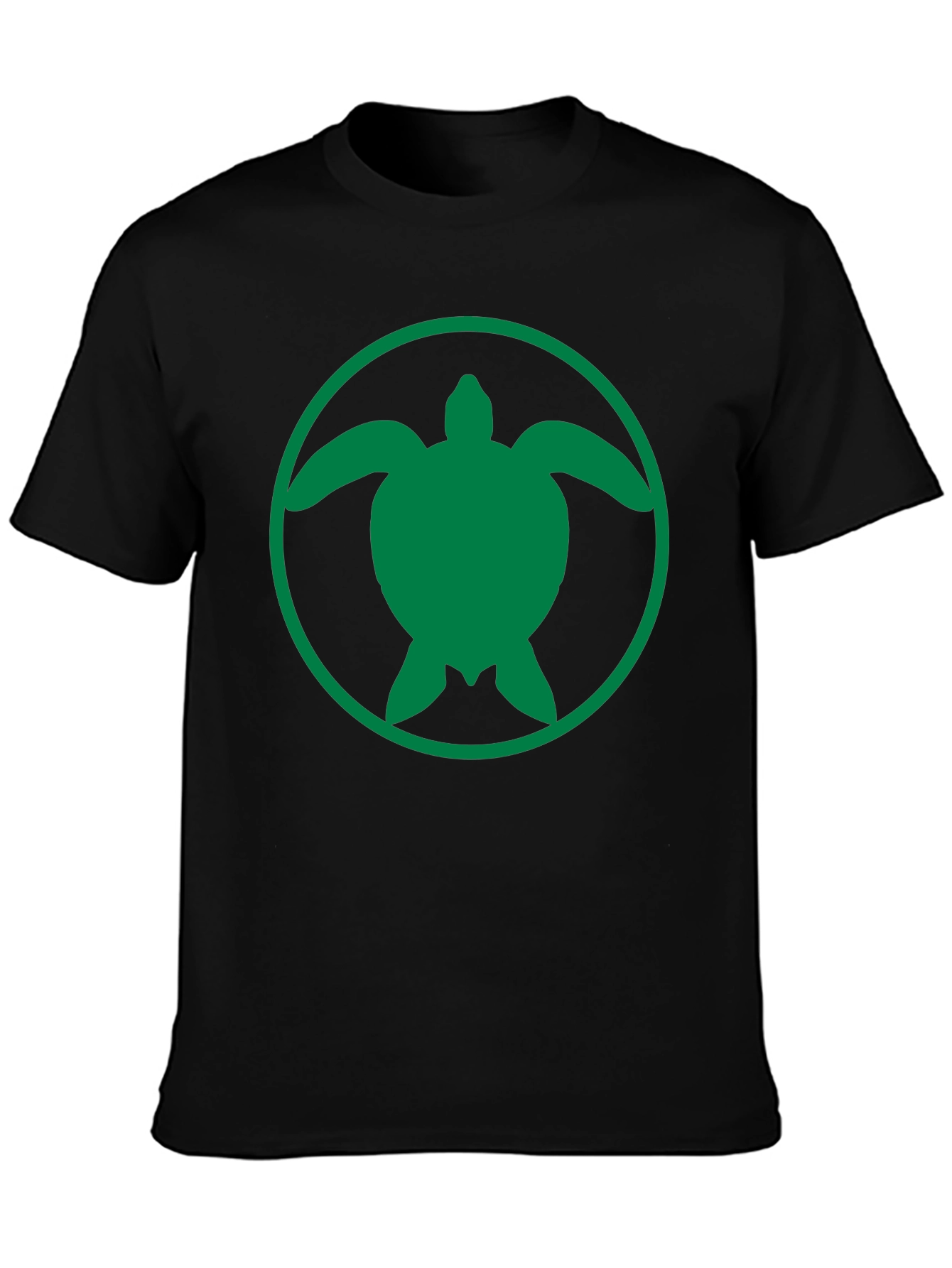 Turtle Graphic Tee - Black Casual Shirt
