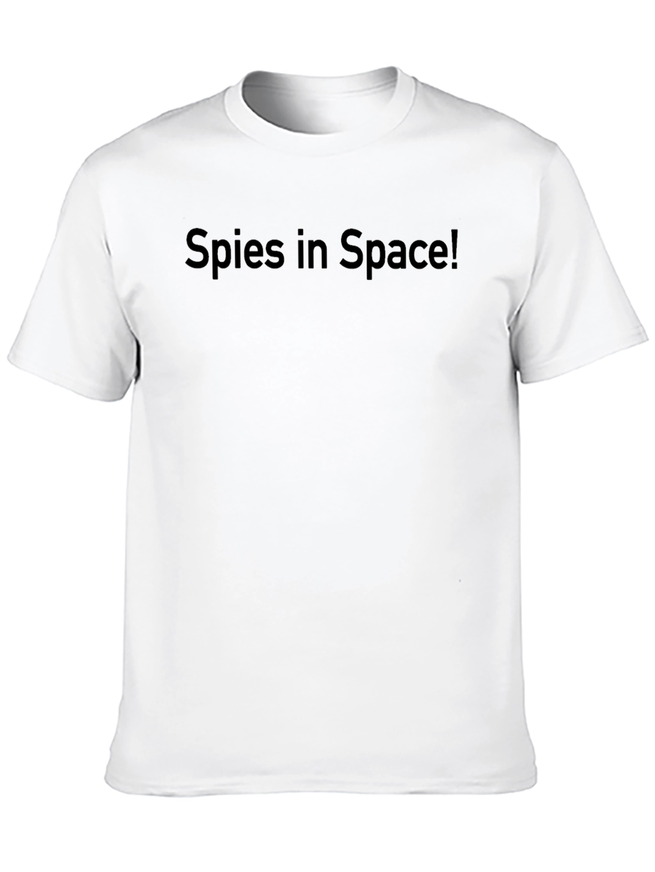 Spies in Space! Graphic Tee - Black Cotton T-Shirt