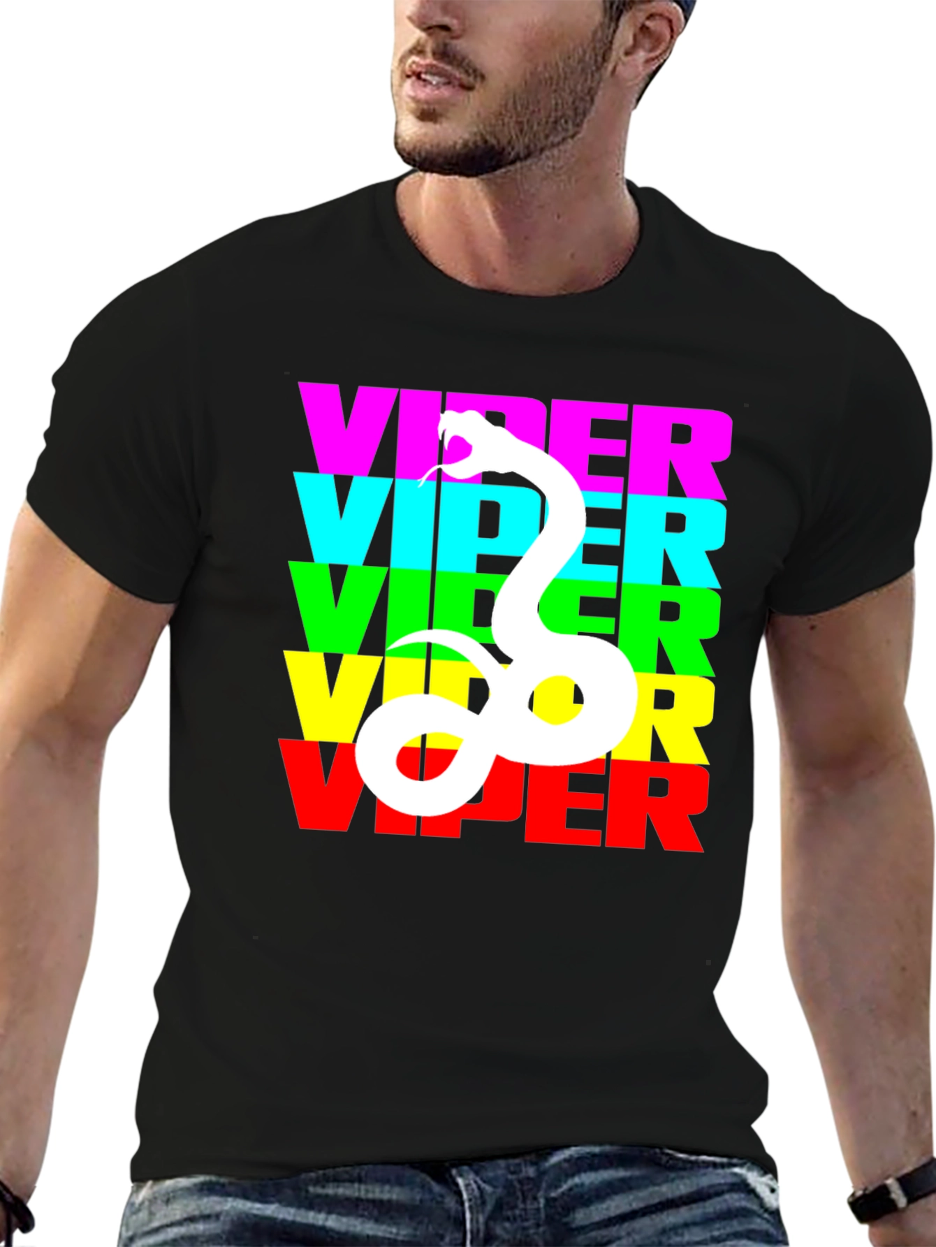 Viper Graphic Tee - Bold Snake Design