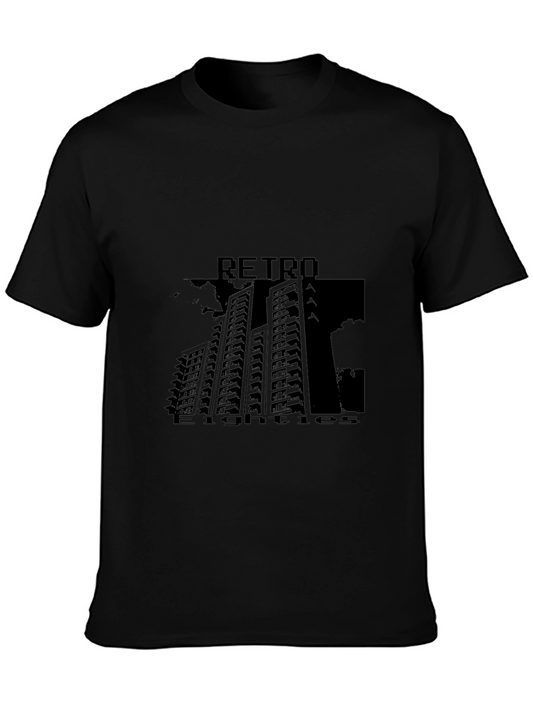 Retro Eighties Black Graphic Tee