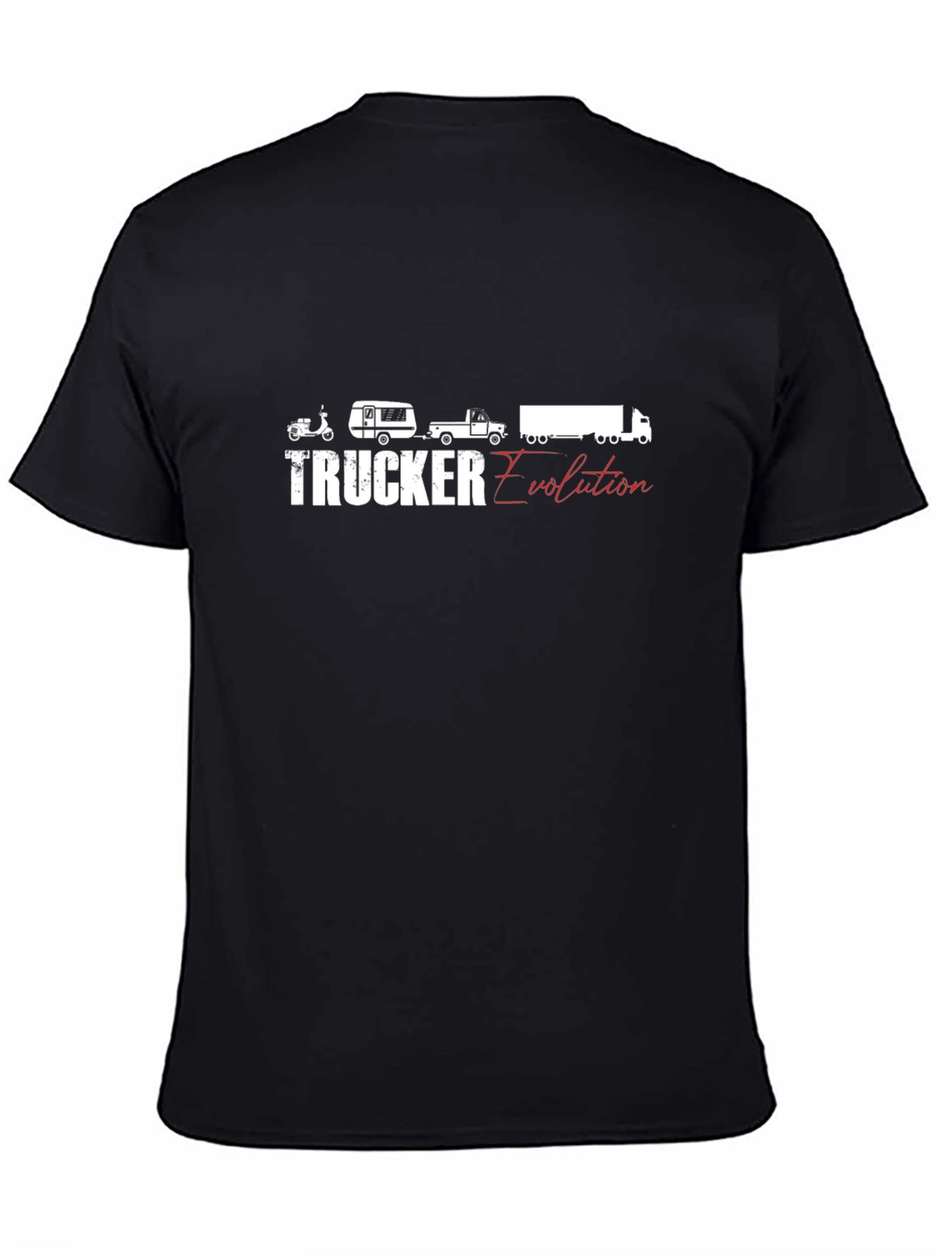 Trucker Evolution Black T-Shirt