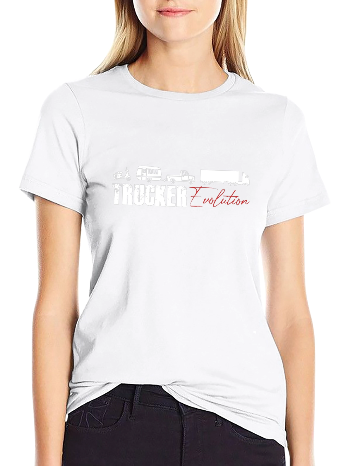Trucker Evolution Black T-Shirt