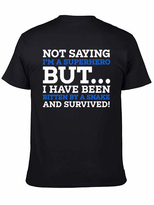 Superhero Snake Bite Survivor Novelty T-Shirt