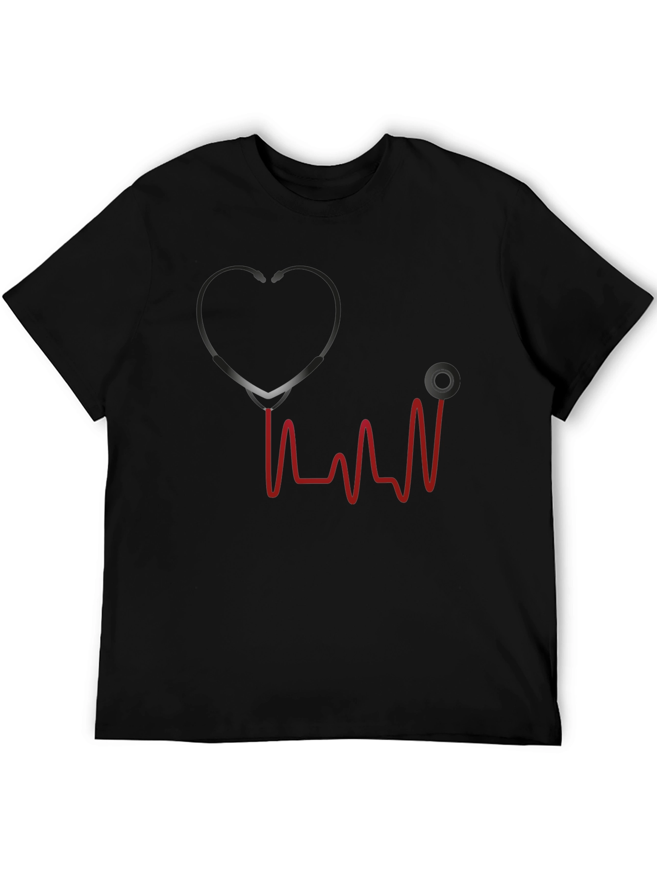 Stethoscope Heartbeat Graphic T-Shirt