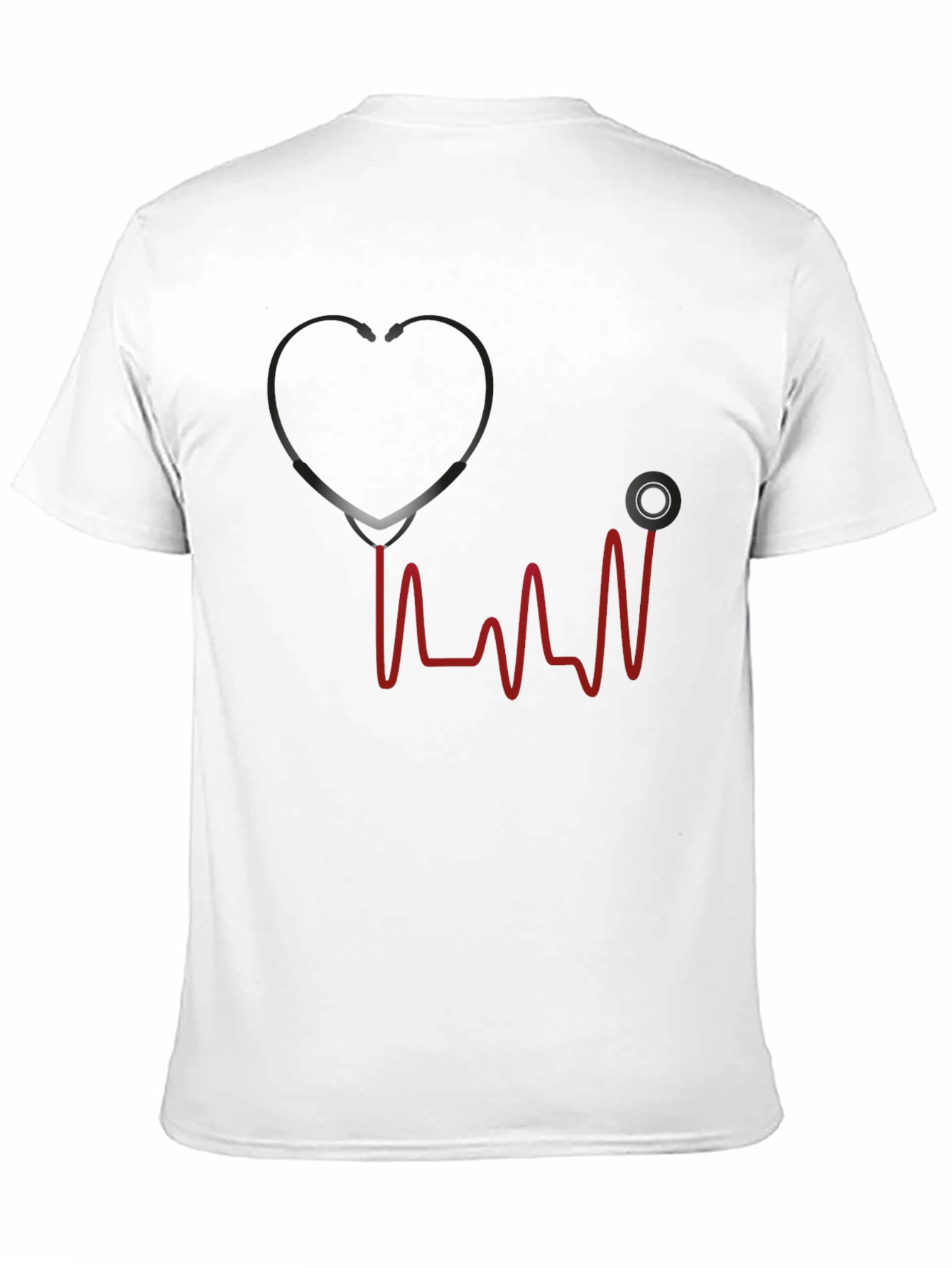 Stethoscope Heartbeat Graphic T-Shirt