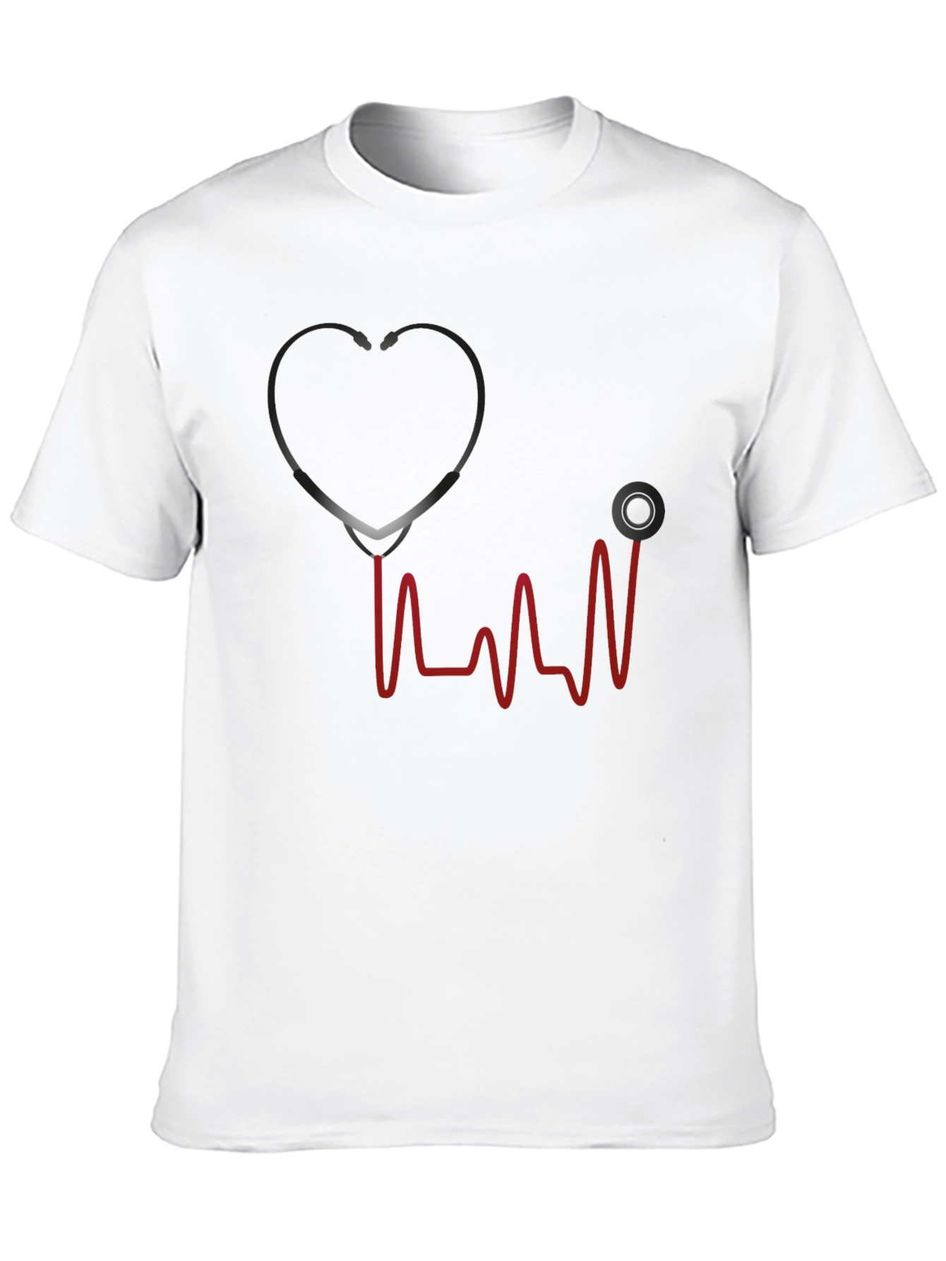 Stethoscope Heartbeat Graphic T-Shirt