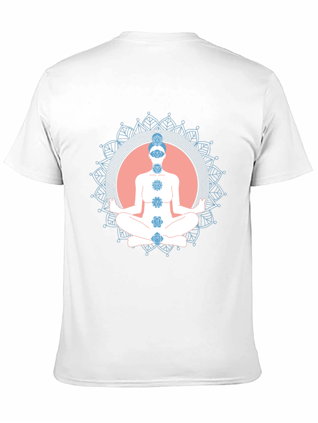 Chakra Meditation Graphic Black T-Shirt