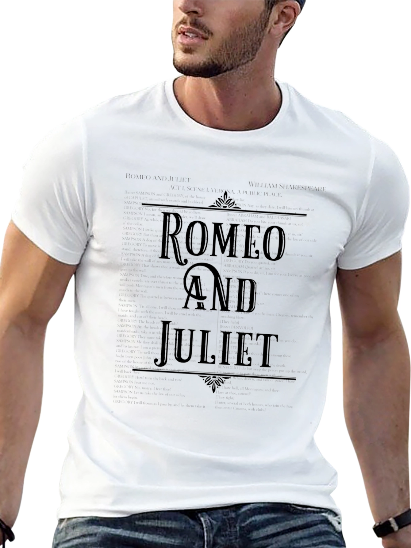 Romeo and Juliet Graphic Tee - Classic Play Design