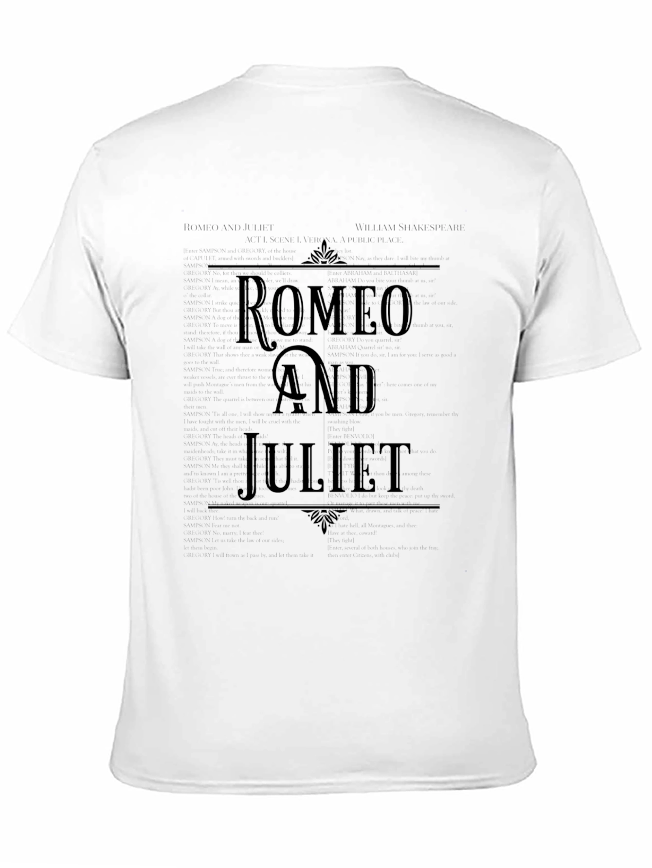 Romeo and Juliet Graphic Tee - Classic Play Design