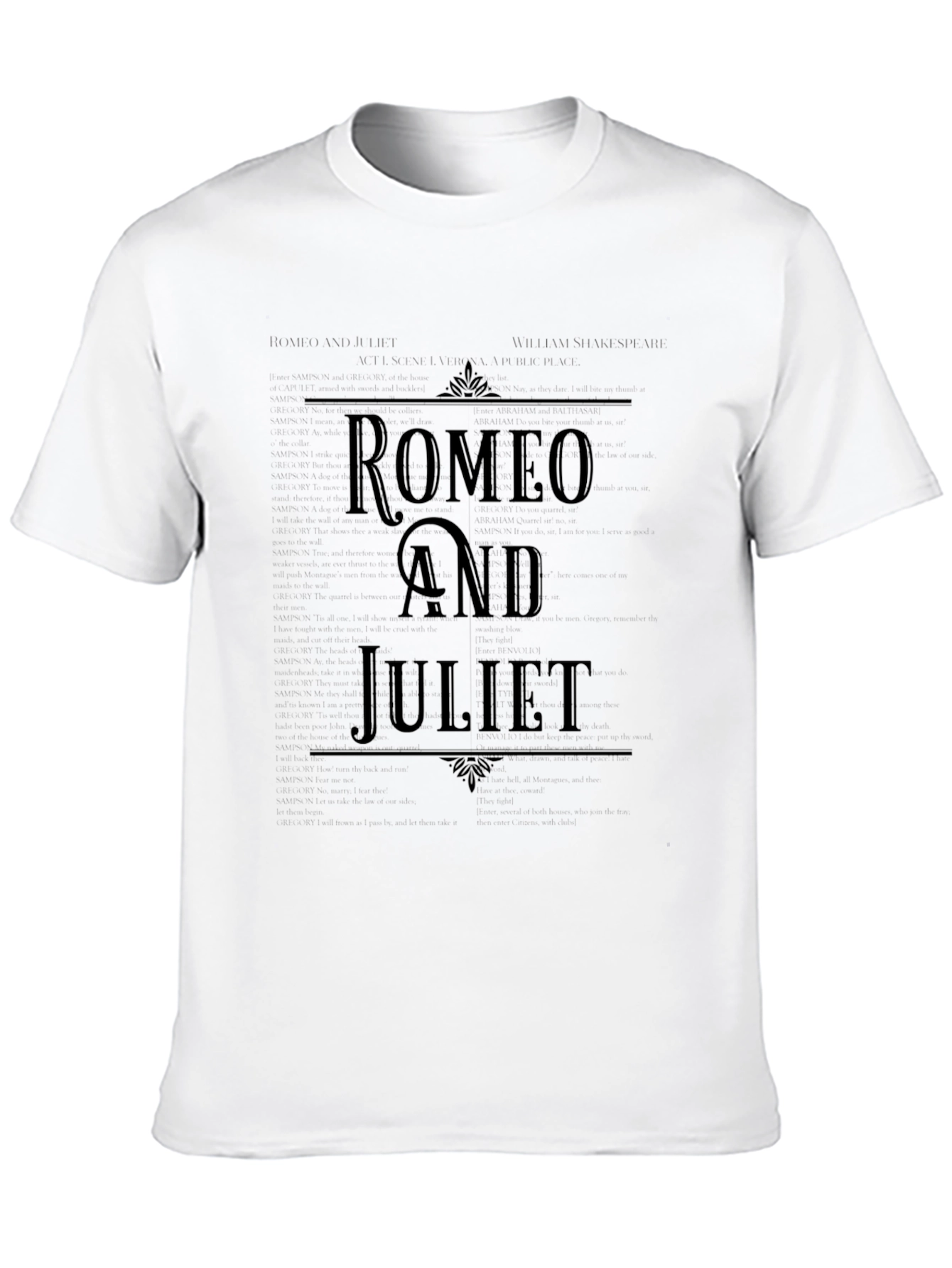 Romeo and Juliet Graphic Tee - Classic Play Design