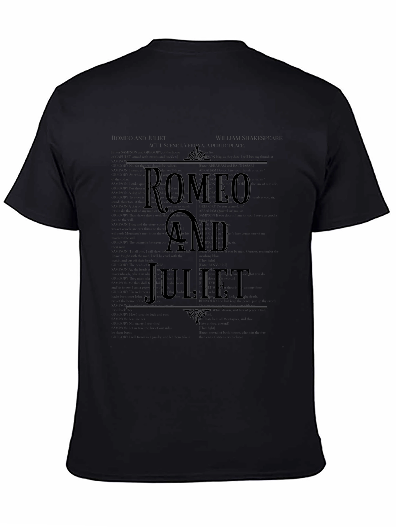Romeo and Juliet Graphic Tee - Classic Play Design