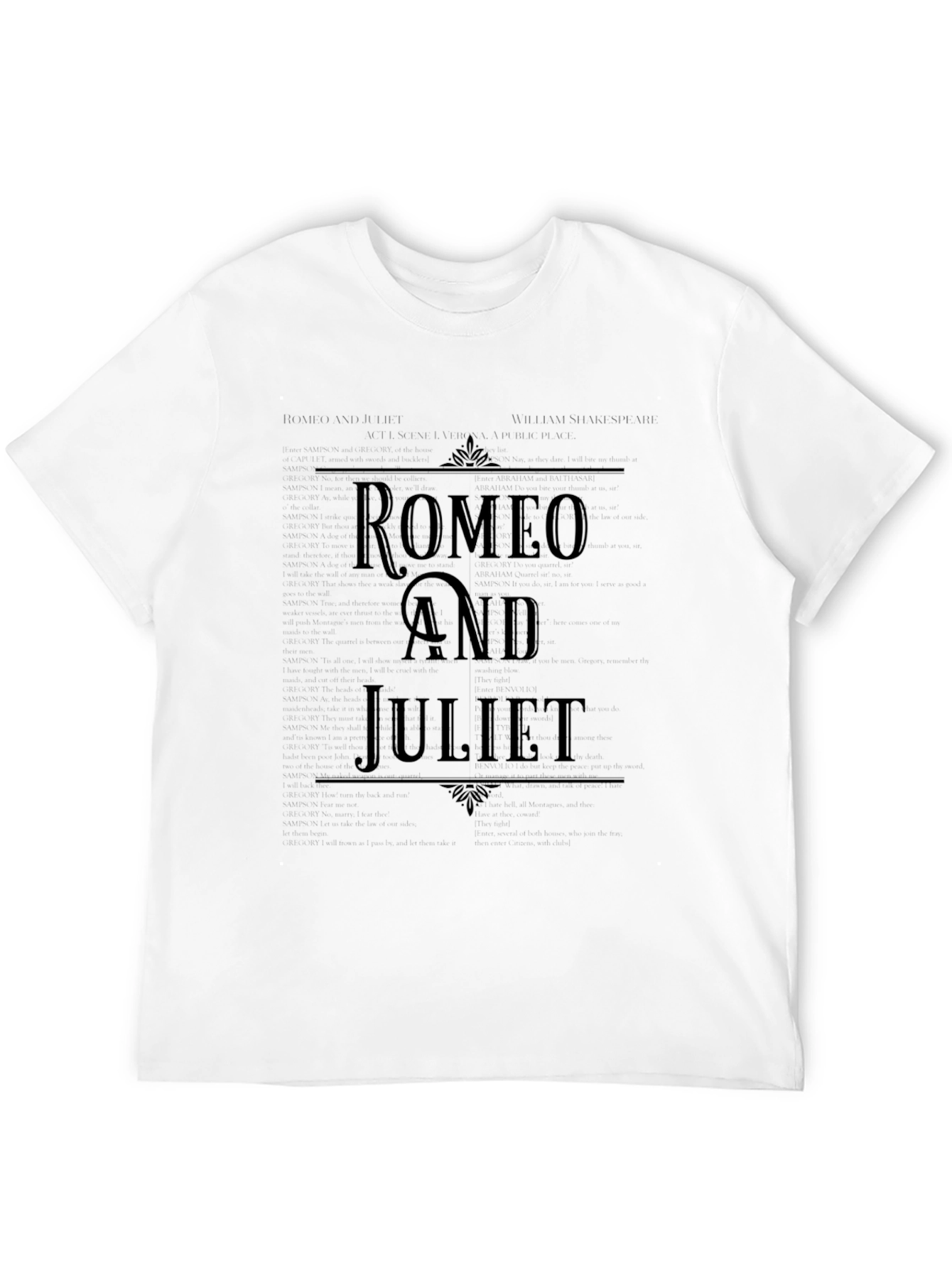 Romeo and Juliet Graphic Tee - Classic Play Design