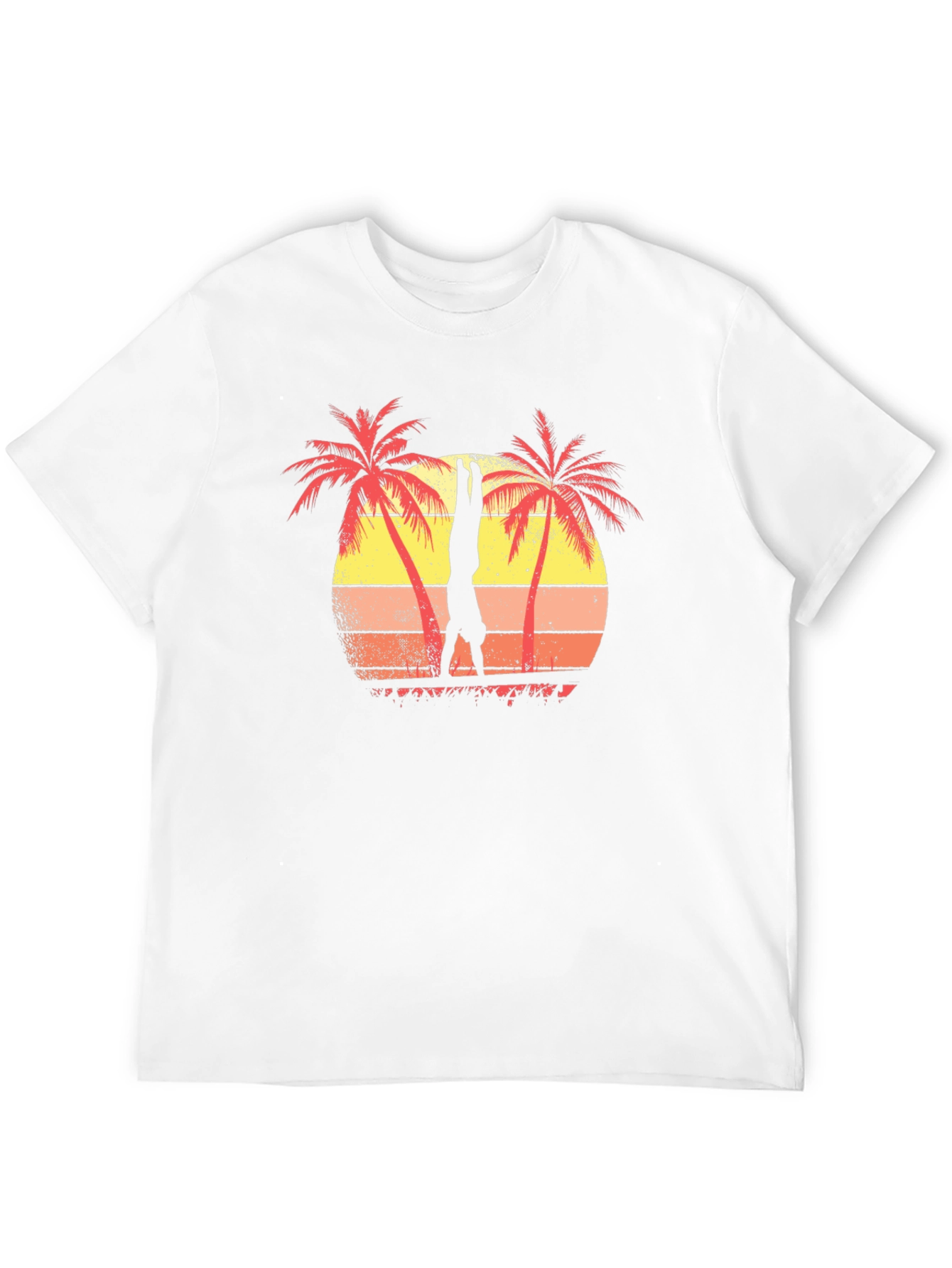 Retro Palm Tree Handstand Graphic Tee