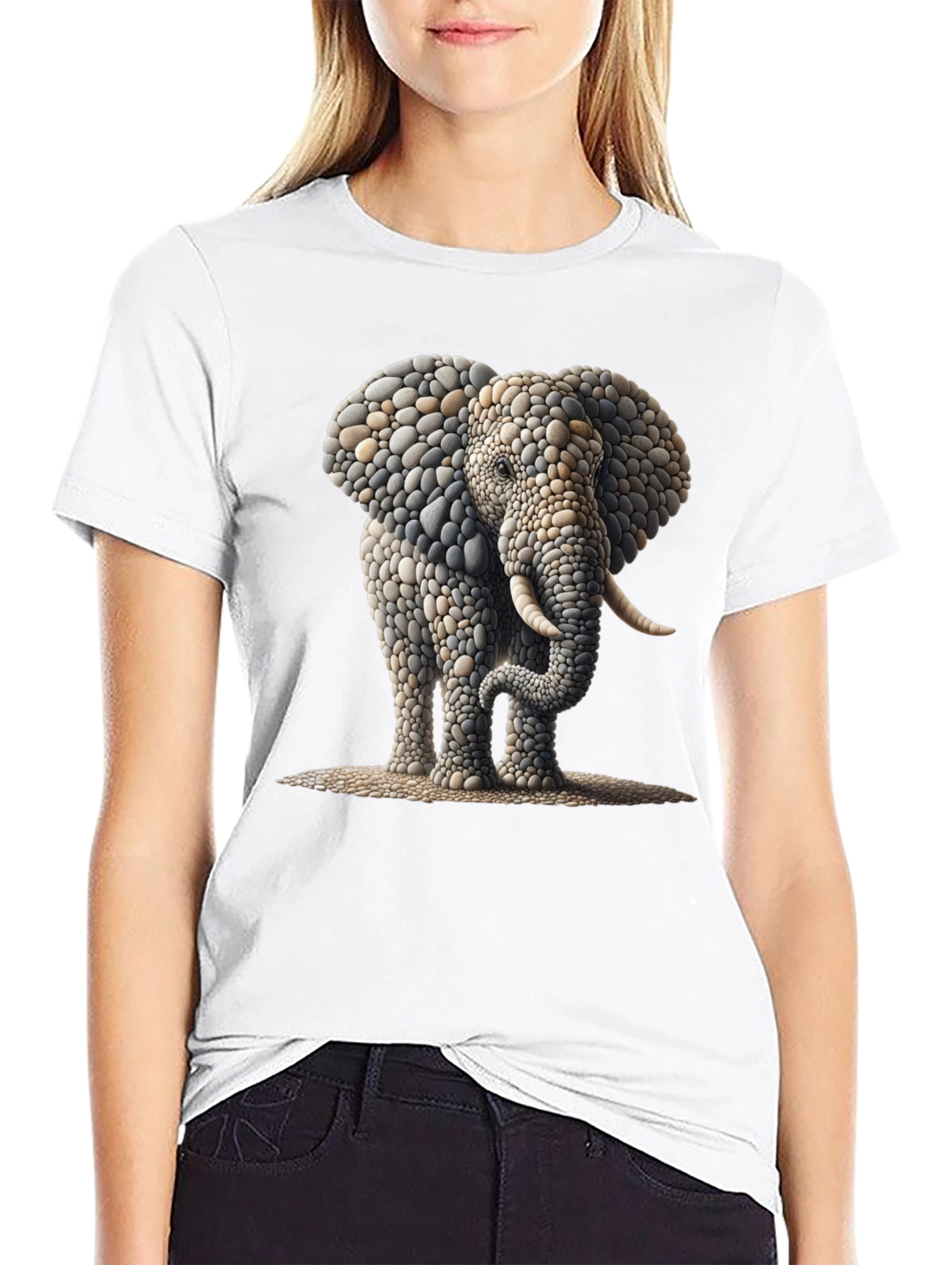Stone Elephant Graphic Tee - Unique Design