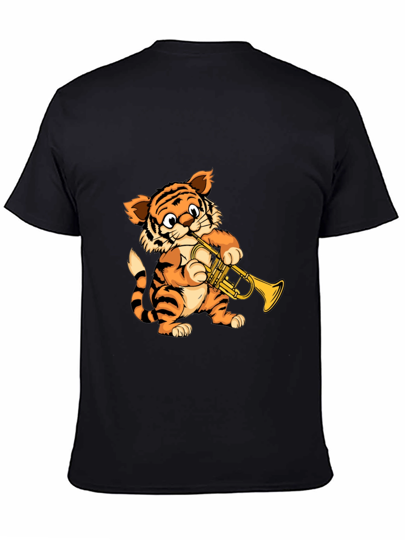 Tiger Trumpet Player Graphic T-Shirt