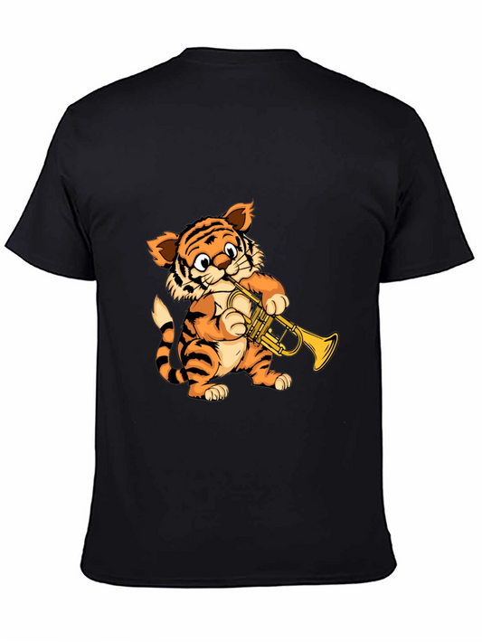 Tiger Trumpet Player Graphic T-Shirt