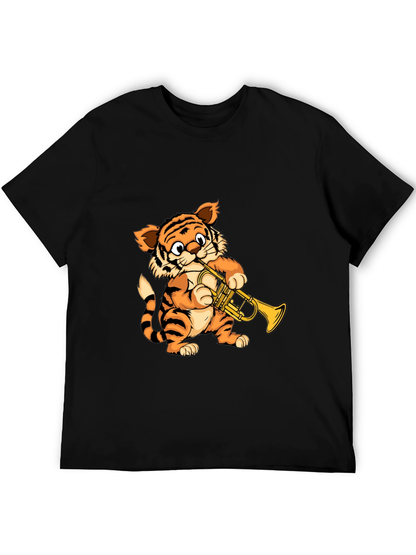 Tiger Trumpet Player Graphic T-Shirt