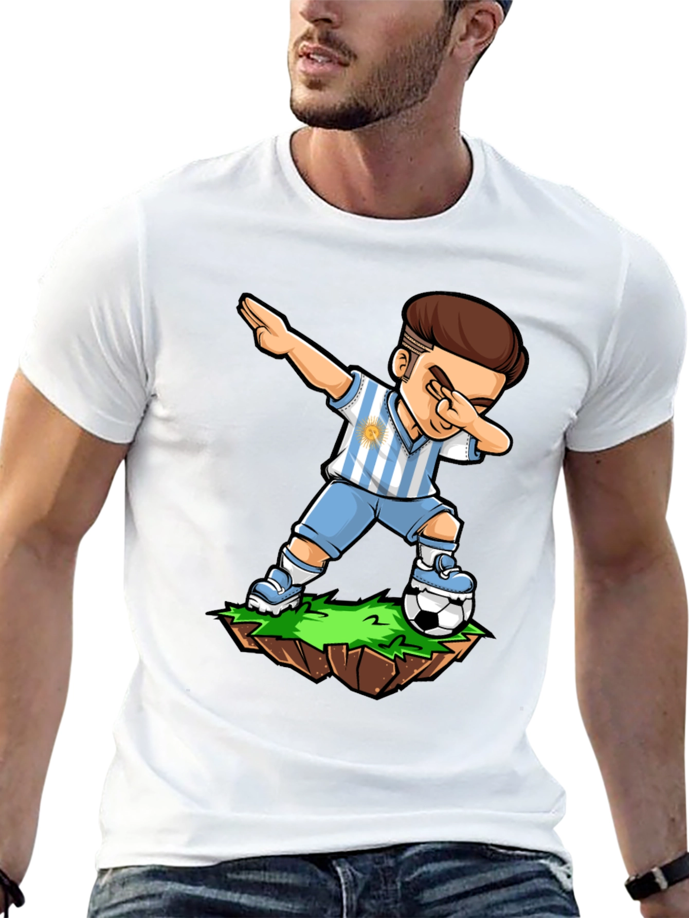 Argentina Soccer Dab T-Shirt