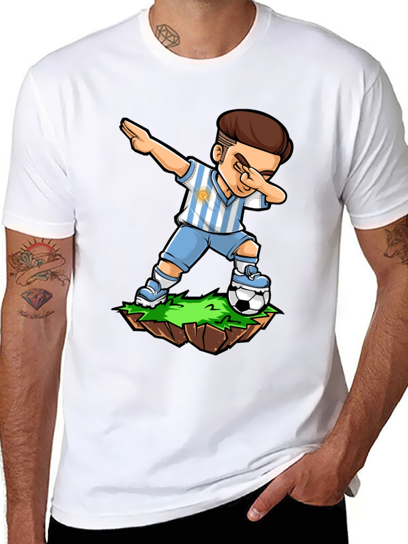 Argentina Soccer Dab T-Shirt