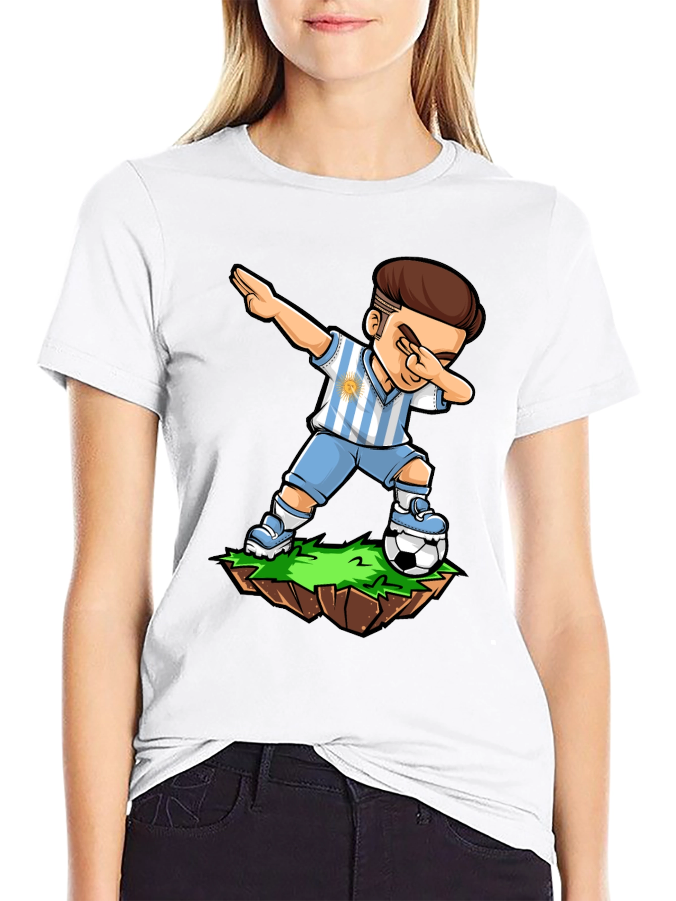 Argentina Soccer Dab T-Shirt