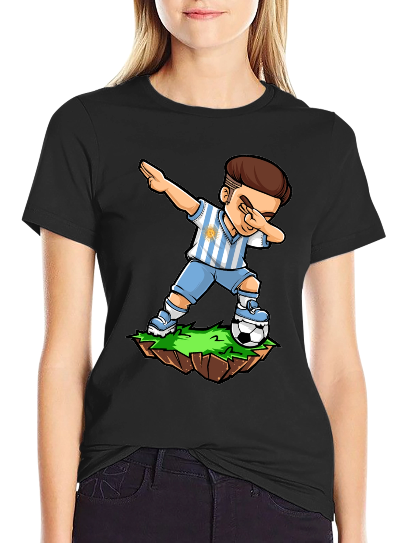 Argentina Soccer Dab T-Shirt