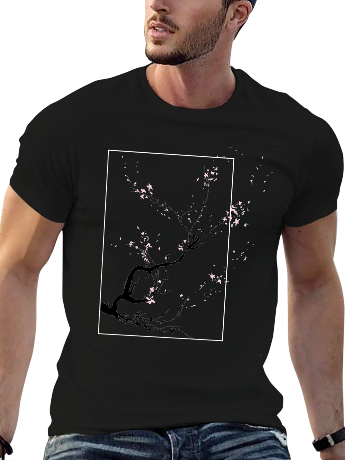 Sakura Tree Graphic Tee - Modern Japanese Style