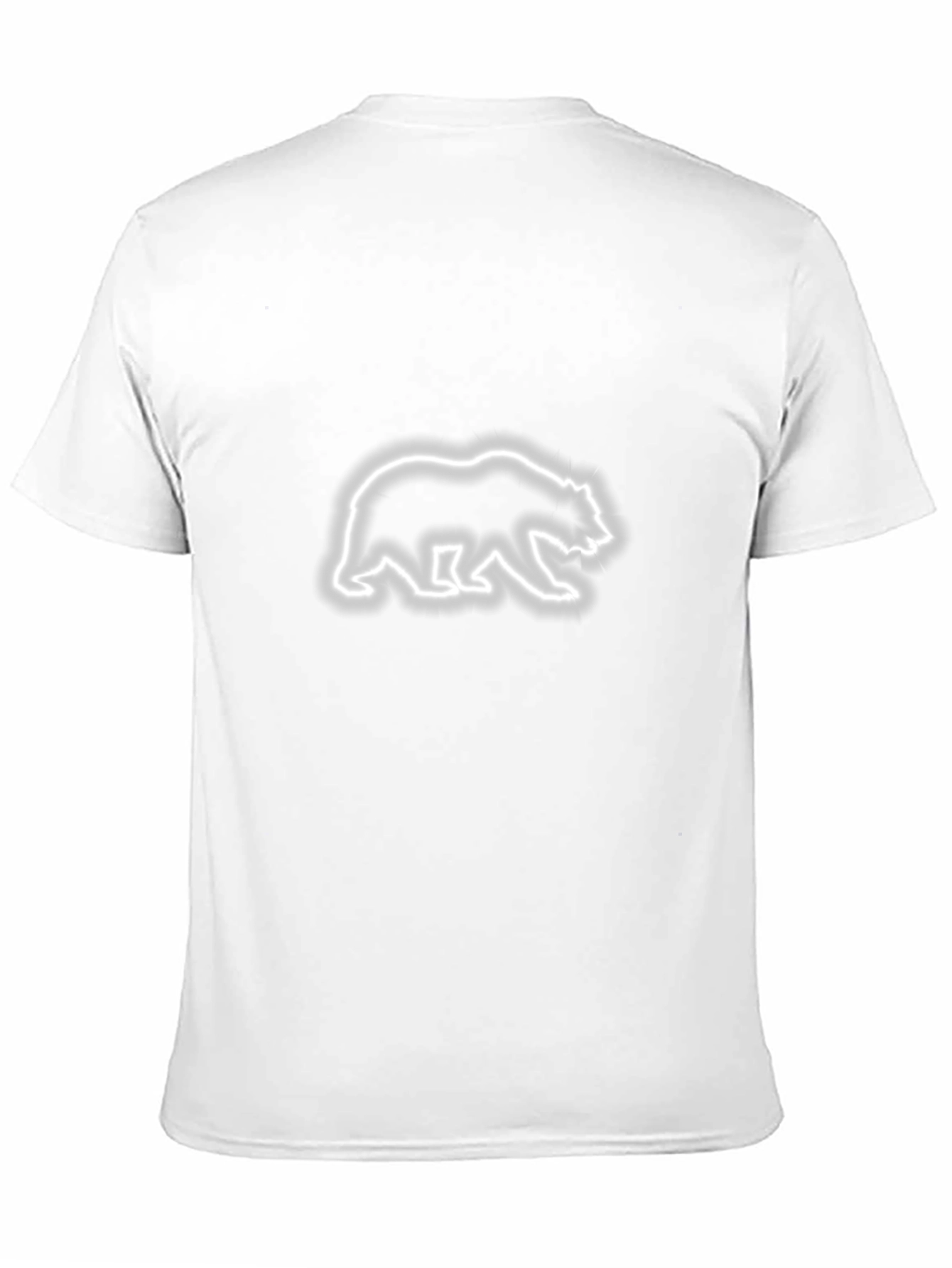 Bear Outline Graphic Tee - Casual Cool