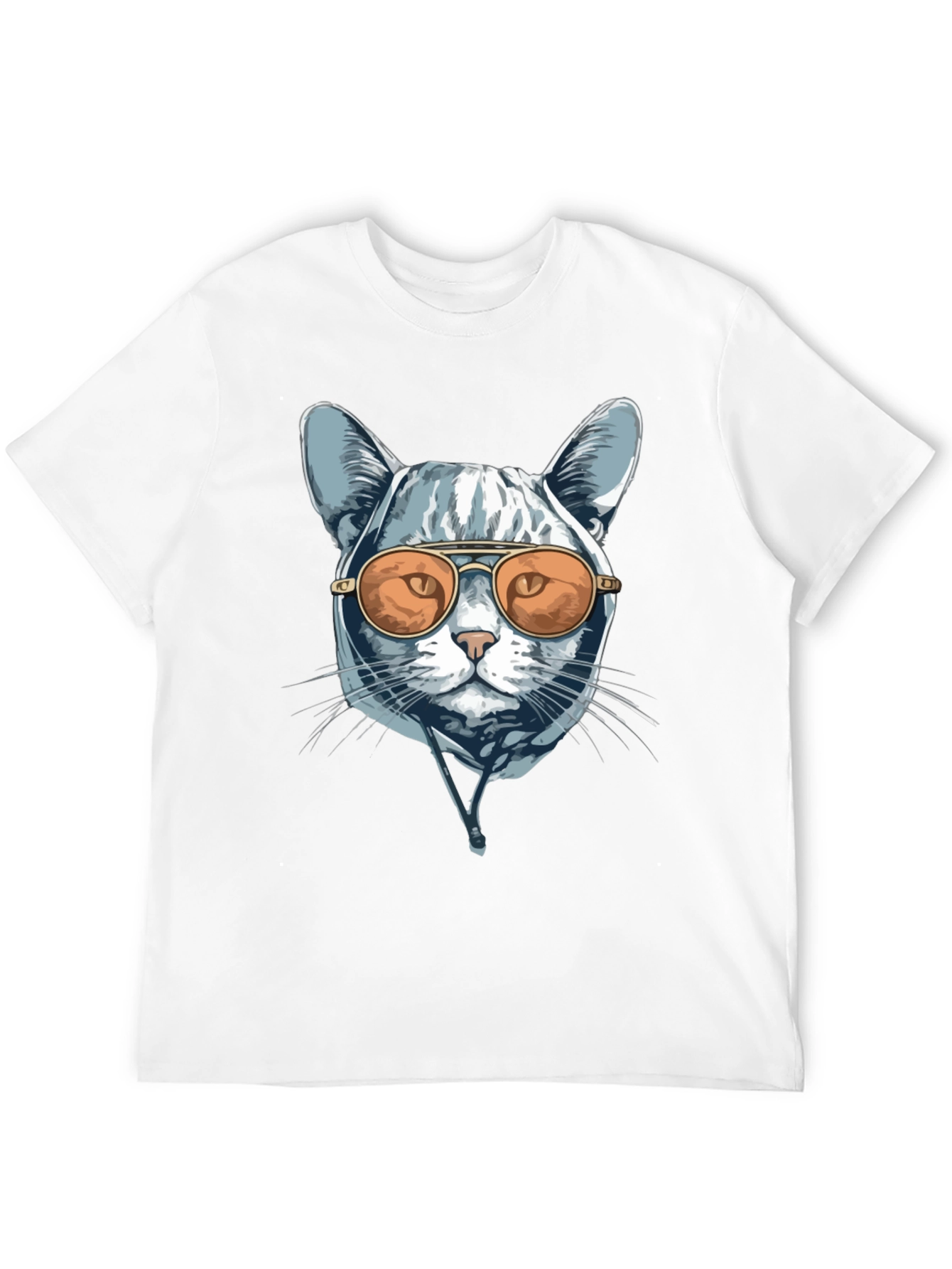 Cool Cat Tee - Aviator Sunglasses Graphic T-Shirt