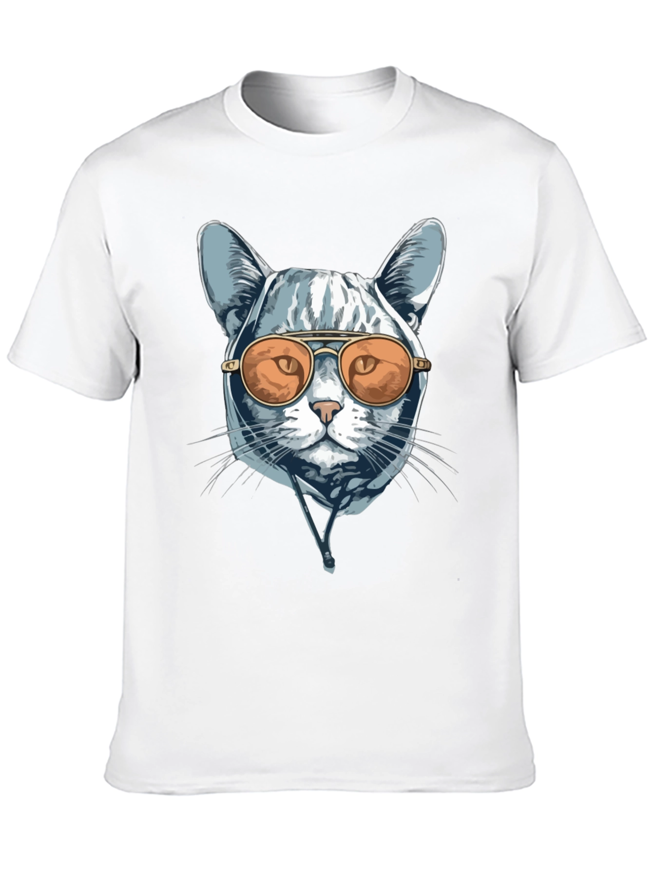 Cool Cat Tee - Aviator Sunglasses Graphic T-Shirt