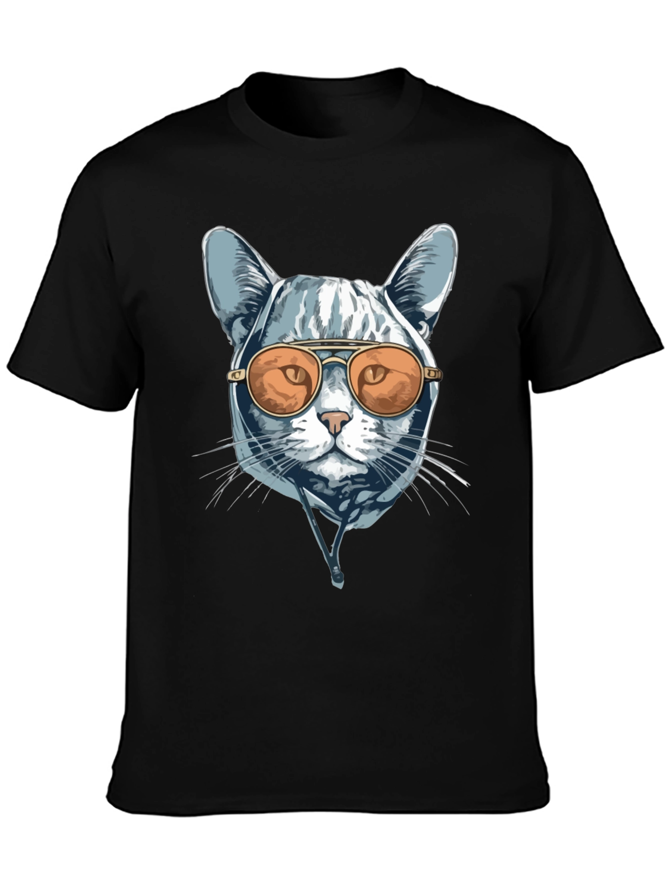 Cool Cat Tee - Aviator Sunglasses Graphic T-Shirt
