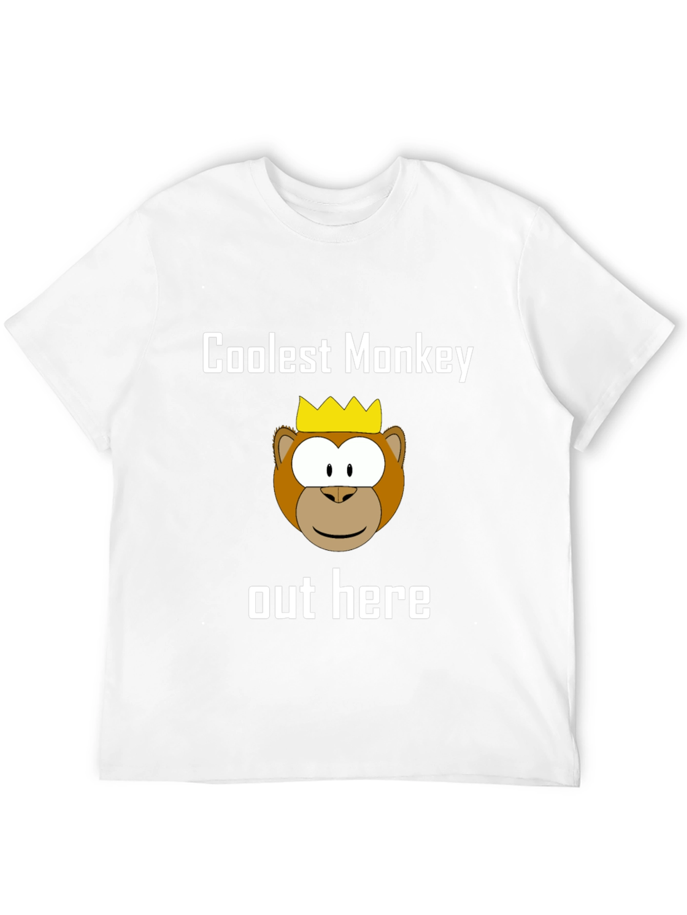 Coolest Monkey Graphic Tee - Black
