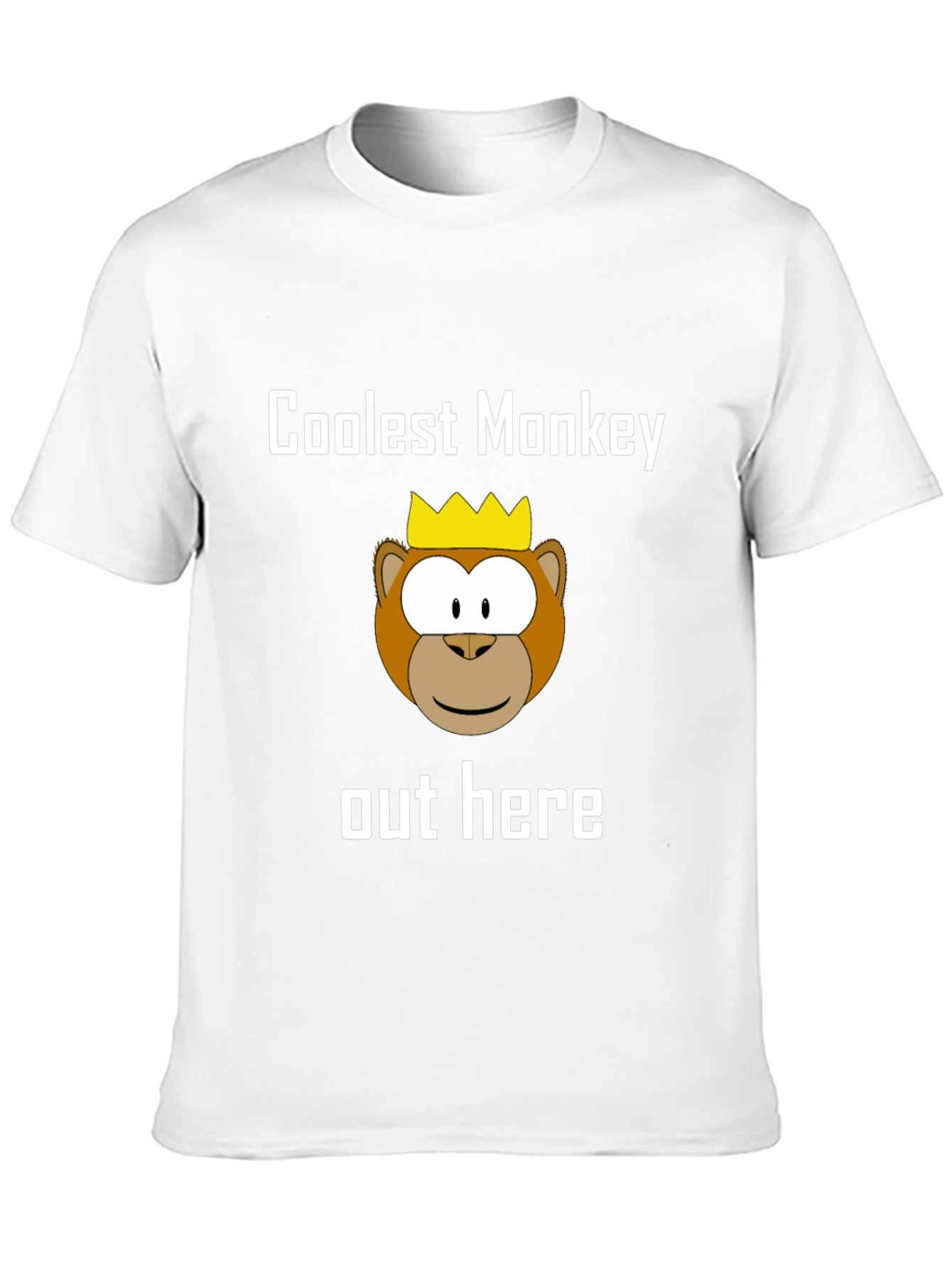 Coolest Monkey Graphic Tee - Black